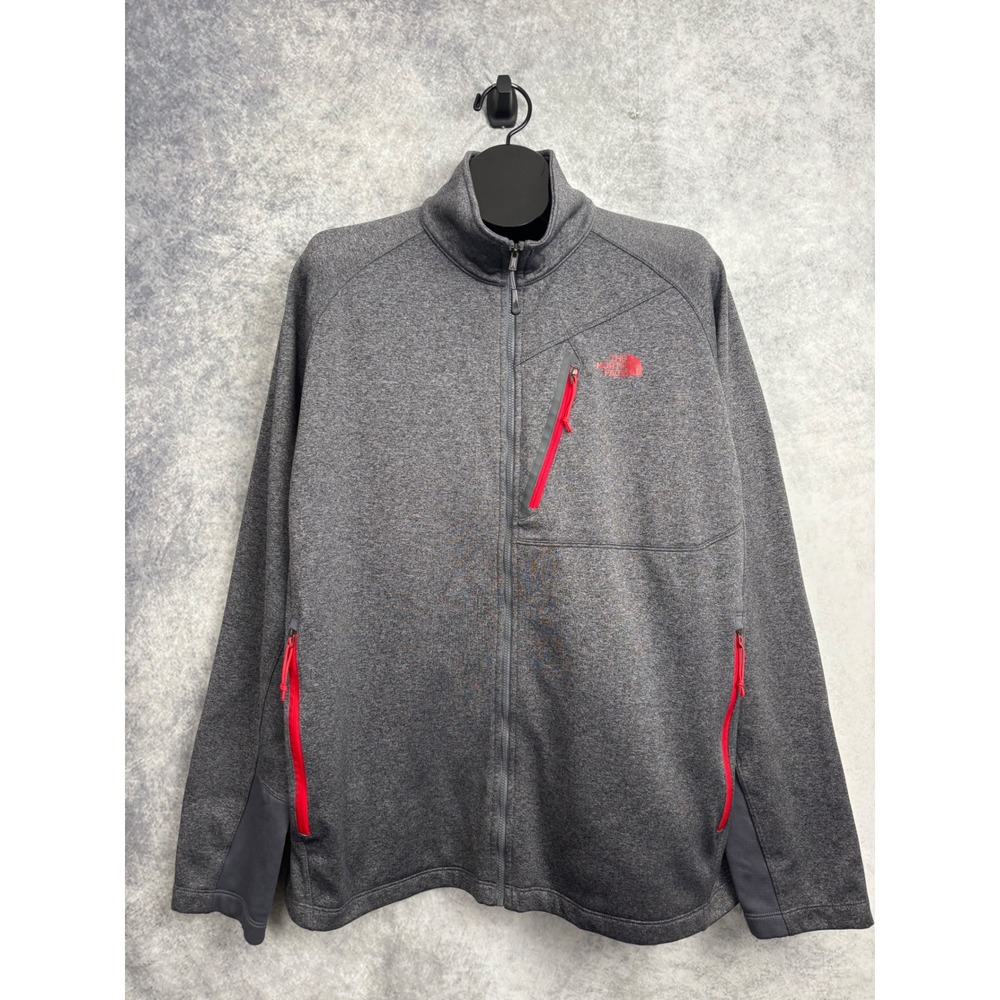 The North Face Men's Gray Red Canyonlands Full‎ Zip Jacket Size XL